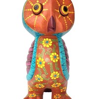 Alebrije owl hand carved and hand painted with artist signature from Oaxaca, MX item # CDJ30001