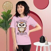 Ruffled feathers owl Unisex t-shirt