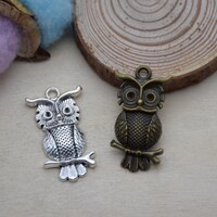 Metal Owl Pendant,Charm For Jewelry Making,DIY Craft Supplies,Necklace Bracelet Earring Decoration O