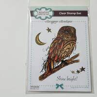 Creative Expressions Doodle Owl Clear Stamp Set