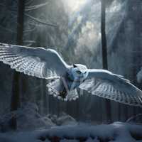 A Snowy Owl in a set of 3 digital downloads.  A beautiful nocturnal bird in the snow suitable for Pr