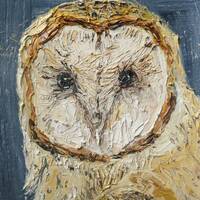 Barn Owl oil painting