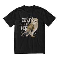 Beauty Of The Night Owl T-Shirt, Barn Owl Shirt, Owl Lover Gift, Alternative Top, Boho Clothes, Bird