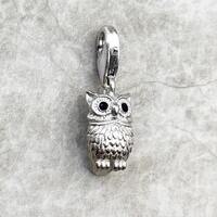 Hot Fashion Jewelry Cute Owl Pendant Charm Retro Carved Sweater 925 Sterling Silver Gift For Women B
