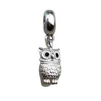 Elegant Owl Charms Bracelets, 925 Sterling Silver, Bird Lover Gift, Owl Jewelry, Bird Keepsake Charm