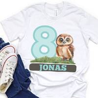 Custom Owl Birthday Shirt, Boy Owl Birthday Shirt, Birthday Boy Owl Shirt, Custom Birthday Shirt, Ow