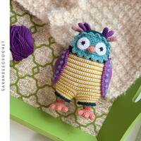 Lavender the Owl Crochet Amigurumi Pattern