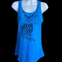 Owl Tank, blue