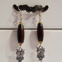 Handcrafted Dangling Owl Earrings