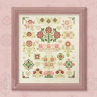 Queen Rose by Owl Forest Embroidery. The Royal Botany Series Cross stitch pattern 2020 Threads Set D
