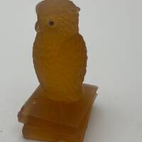 Westmoreland Owl on a Stack of Books