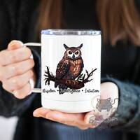 Owl Mug | Witchy Tumbler | Owl Mug | Forestcore Mug | Witchy Gift