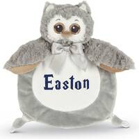Lil Owl Blankie, personalized baby gift, lovie