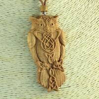 Owl necklace Owl pendant Celtic owl