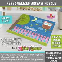 Personalized Owl Puzzle - Personalized 8" x 10" Puzzle - Personalized Name Puzzle - Person