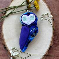 Plush Owl Keychain Galaxy