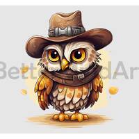 Western owl Sublimation Designs T-Shirt, owl png , owl Clipart