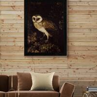 Moody Owl Art Print: Dark Academia Home Decor (Digital Download)