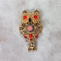RaRe Juliana D&E Owl Moroccan Delizza and Elster Early 1970s High End Vintage Costume Jewelry Br