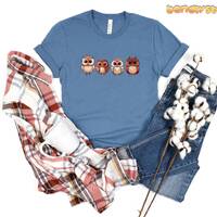 Cute Owl Tshirt | Owl Shirt Bird Tshirt Owl Lover Gift Cute Animal Lover Tshirt Nature Lover Tshirt 