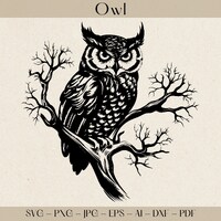 Owl SVG, Owl png, owl clipart, owl head, owl silhouette, owl cut files for cricut, bird silhouette, 