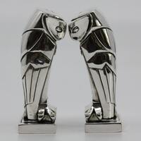 ART DECO  STYLE Owl Birds Cruet Salt Pepper Set