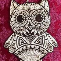 Pyrography Owls