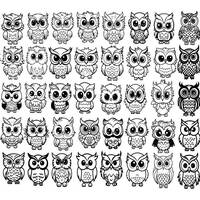 Owl Svg Bundle, Owl Svg , OWL Clipart, Owl Svg Files For Cricut, Bird Silhouette Svg, Owl Cartoon Sv