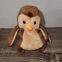 Ty Beanie Baby "Hoot" the Owl 1995 Some Tag Errors