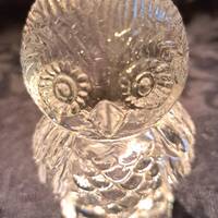 24% Lead Crystal Owl