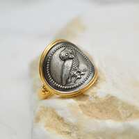 Owl Ring, Greek Signet Ring, Antique Ring, Minimalist Ring, Silver Ring, Rings For Women, Greek Symb