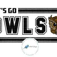 Owls Mascot, Let's Go Owls , Owls football, School Spirit, football team, preppy mascot, Commerc