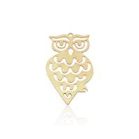 20 Pcs, Brass Owl Pendant, Small Owl Pendant, Brass Bird Pendant, Woodland Pendant, Raw Brass Charms