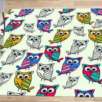 Owl Pattern Rugs, Kids Room Rug, Children Rug, Kids Rug, Popular Rug, Owl Rug, Anti-Slip Carpet, Fro