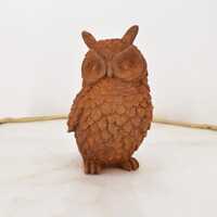 Cast Iron Owl Statue: Rustic Vintage Home Garden Decor