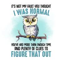 Sarcastic Funny Owl Clipart PNG File Direct Print Sublimation