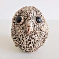 Lovely Signed and handmade Figurine of a ceramic owl.