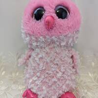 Ty Beanie Boos - Twiggy The Pink Owl (11 in) No Hang Tag
