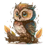 Owl Cartoon Cross Stitch Pattern by A Cross Stitch Pattern, Full Coverage Cross Stitch Pattern, Inst