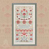 Gorgeous Poppy by Owl Forest Embroidery 2023. Printed cross stitch pattern, Threads Set (DMC) 40ct. 