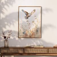 Cottagecore Owl Painting / Light Academia Forestcore Printable Decor / Minimalist earth tone poster 