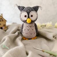 Otto the Owl CROCHET PATTERN, Amigurumi Crochet Pattern, PDF