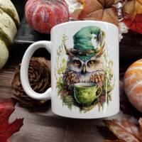 Witch Owl Mug, Owl Mug, Witchy Mug