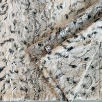 Snowy Owl Alloy Silver Gray Minky Blanket | White Grey | Luxe Cuddle Baby, Kids & Adult Minky Th