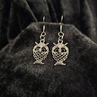 Owl Stainless Steel Hypoallergenic Dangle Earrings
