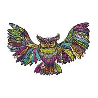 Robin Wood - Owl Enchantment: Wooden Jigsaw Puzzle For Family, Decor, Adult, Gift - 141 Unique Shape