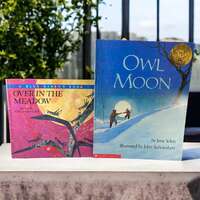1988 "Owl Moon" Jane Nolan John Schoenherr Caldecott Medal / Over in the Meadow Ezra Jack 