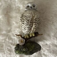 Enesco 1983 Snowy Owl Ceramic