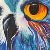 Colorful Owl Giclee Print