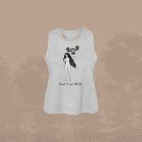 Owl Find Your Wild Cropped Women’s Tank Top